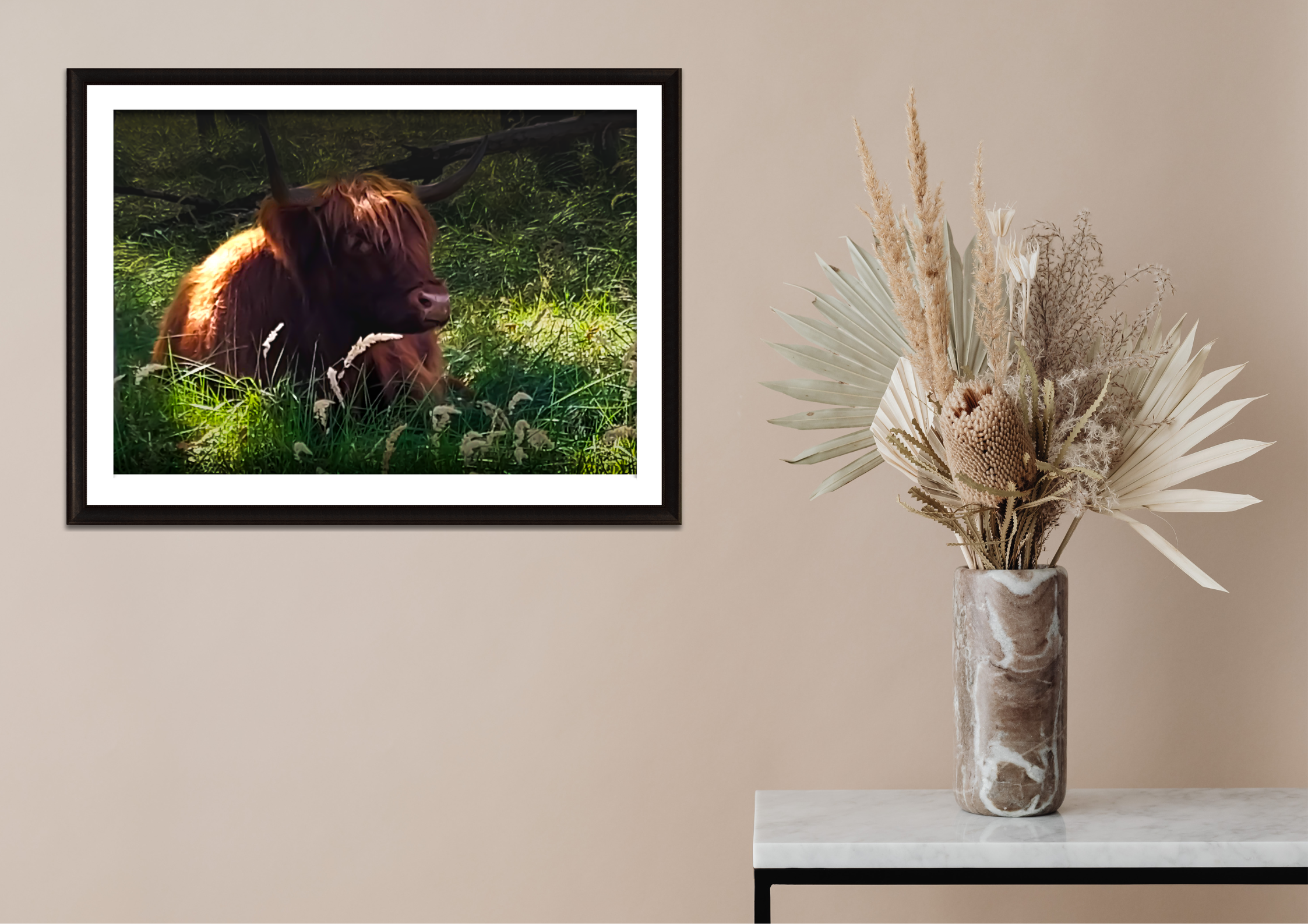 Schotse Hooglander kalf afdruk - Afbeelding 2