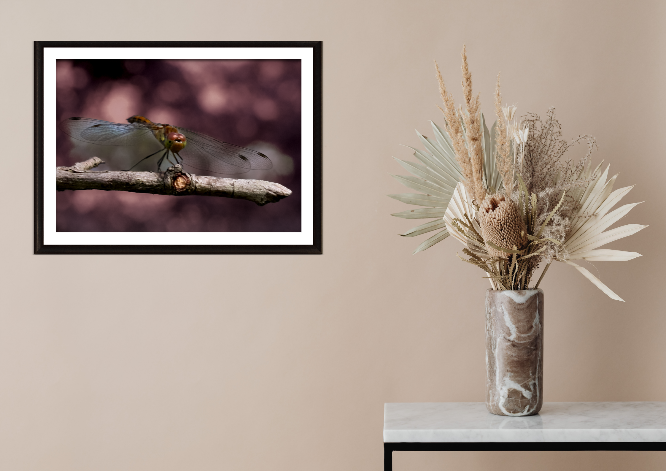 Libelle, klaar om op te vliegen afdruk - Afbeelding 3